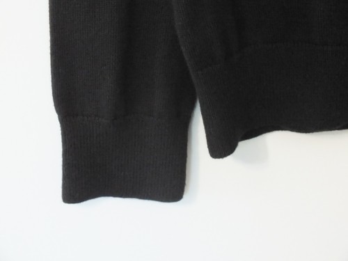 Lauren Ralph Lauren Sweater Boat Neck Buckle Long Sleeve Size M Black Cotton NWT - Picture 4 of 13