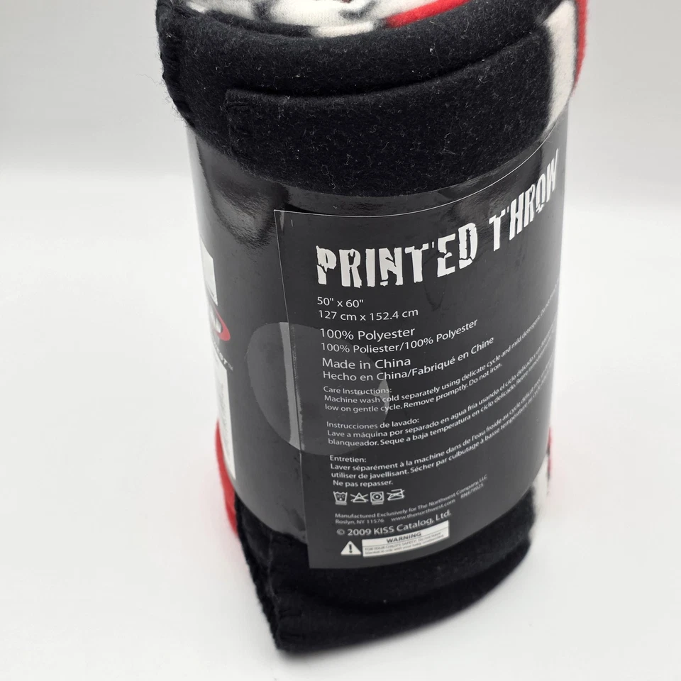 Manta polar estampada KISS 50x60 The Northwest Company diseño nocturno KISS Foto 4 de 4