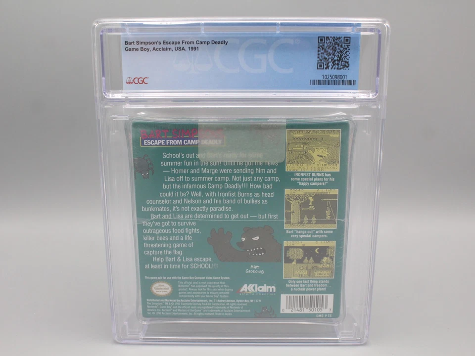 Bart Simpson's Escape from Camp Deadly Nintendo Game Boy New Sealed CGC 8.5 A+ - Image 4 of 4