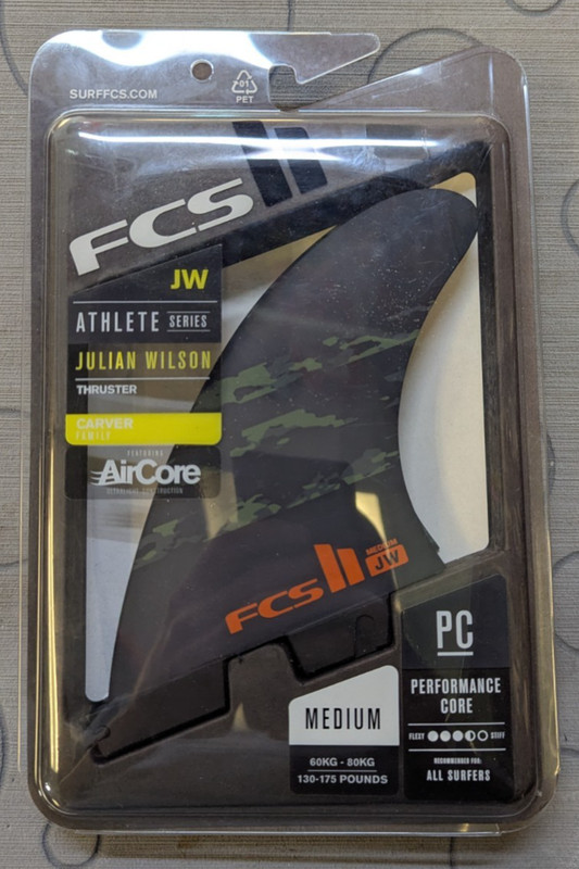 Julian Wilson FCS 2 Tri Medium Fin Set