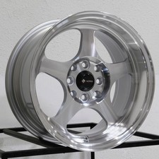 16x8 Vors Sp1 4x1004x114.3 20 Silver Machined Wheels Rims Set4 73.1