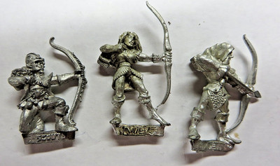 Warhammer Fantasy Wood Elves warriors archers metal oop lot 3