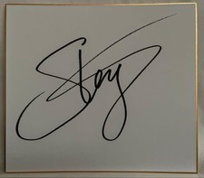 Sting Autograph Colored Paper Foreign Pr Essional Wrestler