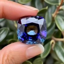 11 Ct Natural AA CERTIFIED Alexandrite Color Change Cushion Cut Loose Gemstone