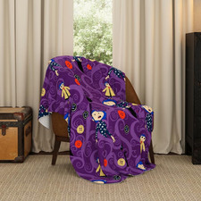 Collectibles Coraline Button Eyes Bedding Super Soft Cozy Plush Throw, 46 in X 6