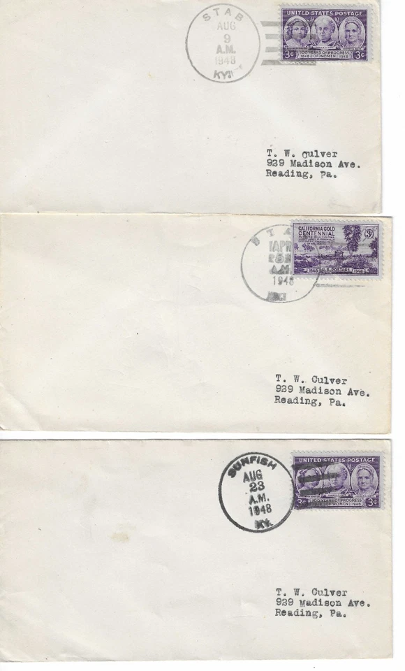 Lot of 12 Kentucky KY DPO Cancellations on Covers - See Description - Image 4 of 4