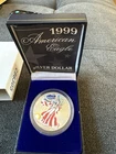 1999 1 oz Silver American Eagle (Brilliant Uncirculated)  colorized