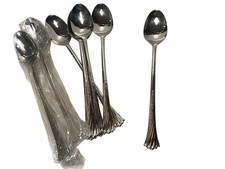Iced Teaspoons Oneida SPRING GLEN Stainless Distinction Deluxe 7 1/2  Set of 8