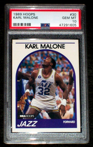 1989 Karl Malone #30 Hoops PSA 10 Utah Jazz