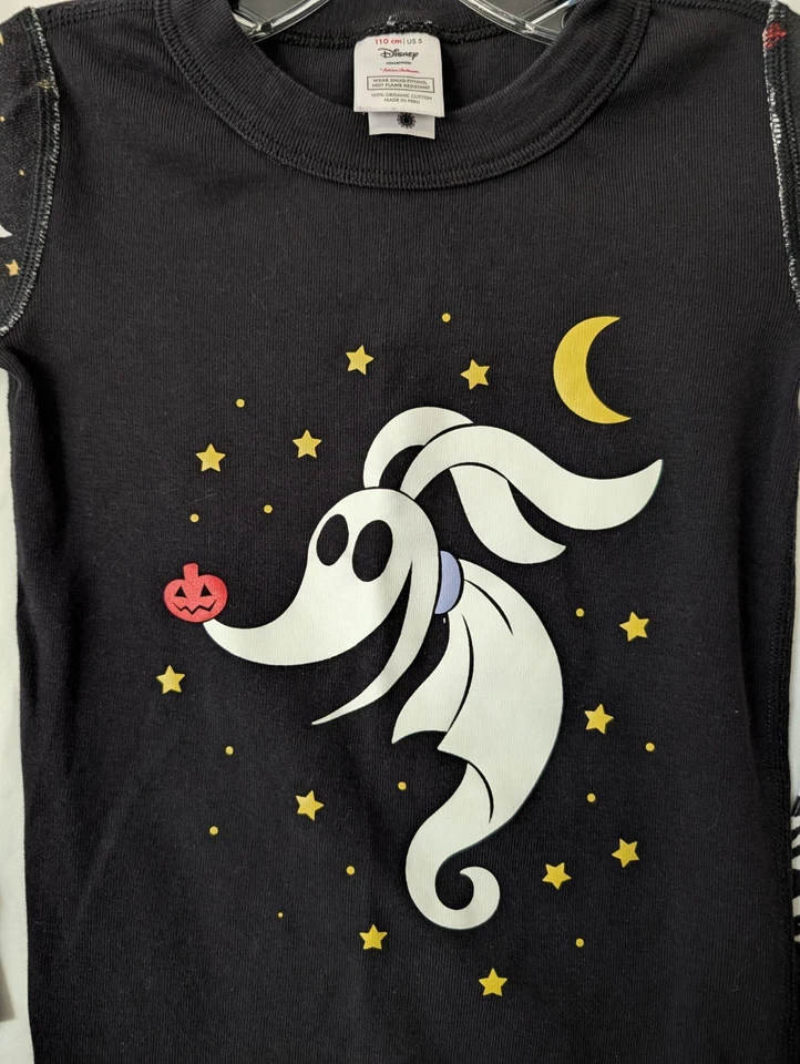 Hanna Andersson x Disney Nightmare Before Christmas Pajamas Set Sz 5 Youth - Image 3 of 4