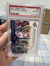 Marshawn Lynch/Daymeion Hughes  2007 Press Pass Teammates #88  PSA 10