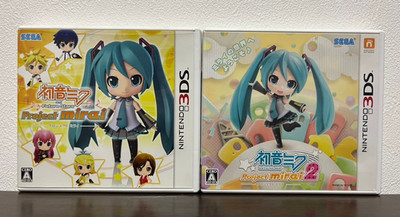 Hatsune Miku Project Mirai 1 & 2 Set Nintendo 3DS Japanisch Ver Getestet