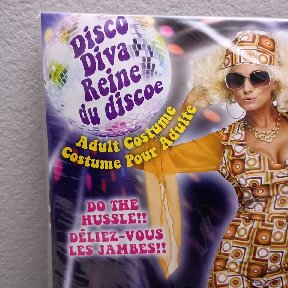 Disfraz Fun World Disco Diva Adulto Años 70 Mujer Talla Pequeña/Mediana 2-8 Foto 3 de 4