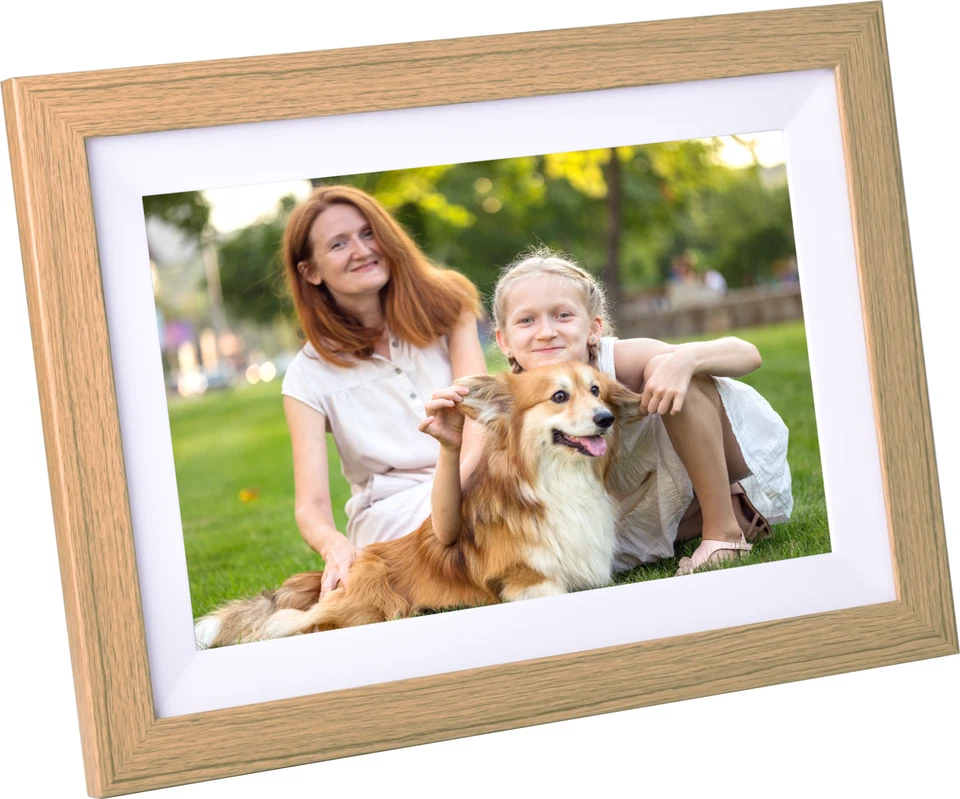 Kodak Wooden Digital Photo Frame 1012W, WiFi 10.1 inch HD IPS Touchscreen, 16GB - Image 2 of 4
