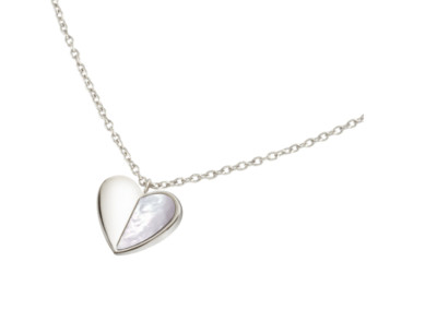 Boccia Collier Kette Titan Herz  Perlmutt 08057-01  ca. 41 cm + 5 antiallergisch