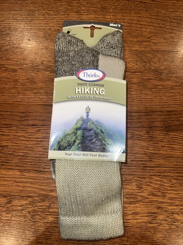 Thorlos Hiking Socks NIP Thick Cushioning Green Men’s Shoe Size 12-15 Crew Style