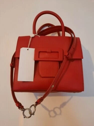 BORSA A MANO MAISON MARGIELA IN PELLE ROSSA NUOVA CON DUST BAG PREZZO AL PUBBLICO £3000