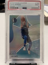 Luka Doncic PSA 9 MINT 2018 Panini Status Aqua Parallel #122 Rookie RC HOT