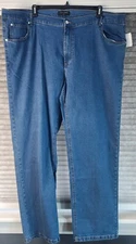 NEW Banana Republic Mens Denim Long Pant Blue Slim Fit Stretch Jeans Size 46X33