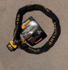 Onguard Power Chain + Ultimate Padlock 4" x 3/8" w/ 5 key New W/ Tags & Warranty