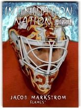 2020-21 Metal Universe Intimidation Nation Jacob Markstrom #IN-16 Calgary Flames