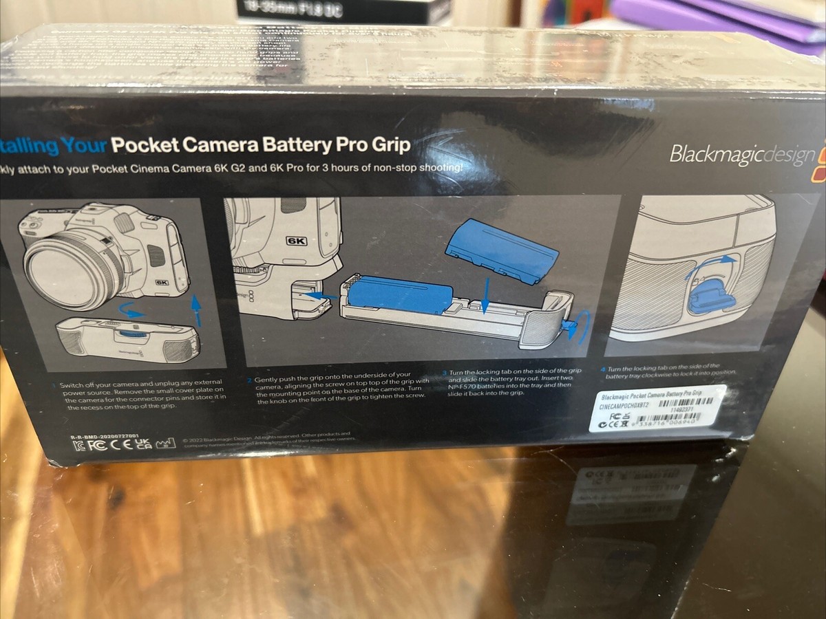 ビデオカメラ Blackmagic PocketCamera Battery Pro Grip Amazon.com : Blackmagic Design Pocket Camera Battery PRO