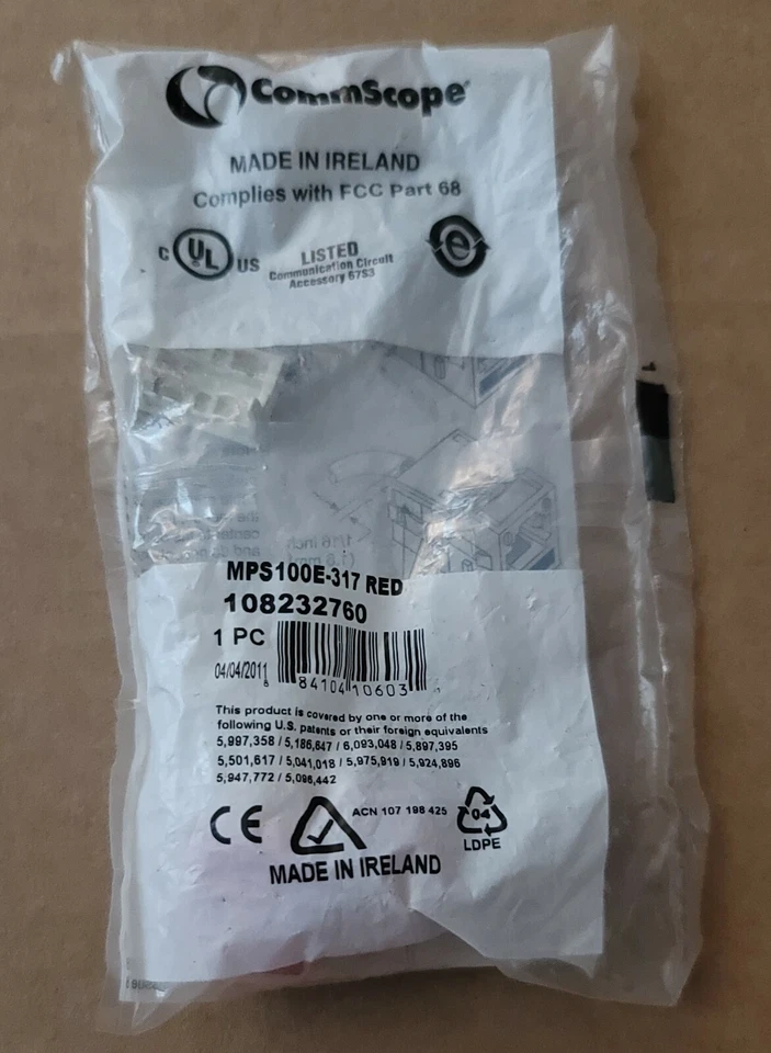 (10) COMMSCOPE SYSTIMAX 108232760 POWERSUM MPS100E CST 5E U/UTP *NEW* - Image 2 of 2