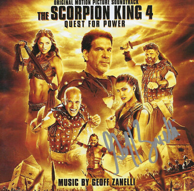 The Scorpion King: Quest for Power (2015) Score CD / signed by Geoff Zanelli