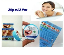 12x25g Prim Perfect Toothpaste100%Thai Natural Herbal Strong Formula Clean Care