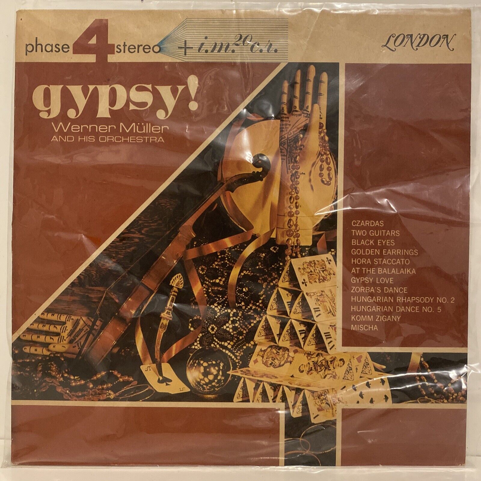 Vinyl LP: Werner Muller, “Gypsy!”, Phase 4 Stereo London Records SP 44086