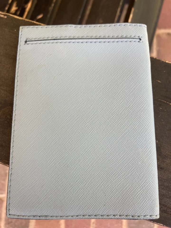Cartera/soporte pasaporte vintage Kate Spade azul Foto 3 de 3