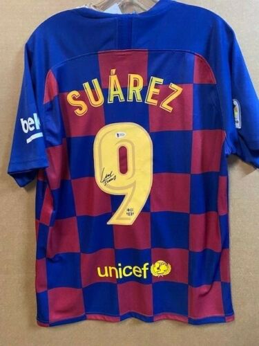 Luis Suarez Signed Barcelona Custom Jersey (Beckett COA) Futbol Club Barcelona  - Picture 1 of 5