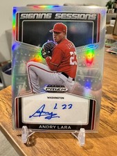 2022 Prizm Draft Picks Signing Sessions #SS-AL Andry Lara Prospect Auto 🔥📈