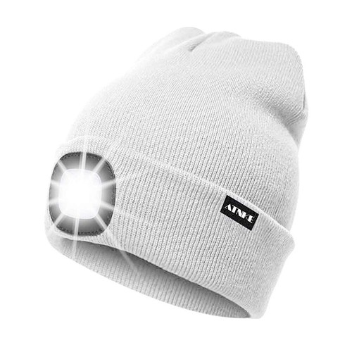 Mütze mit Licht Joggingmütze Beanie Strickmütze LED Lampe USB Akku aufladbar RD - Bild 30 von 56