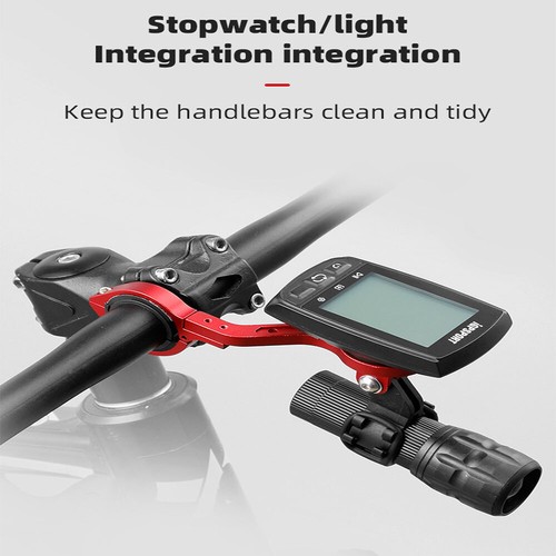Soporte de montaje frontal para computadora de extensión de vástago de bicicleta para Garmin Bryton Cateye edge - Imagen 7 de 16
