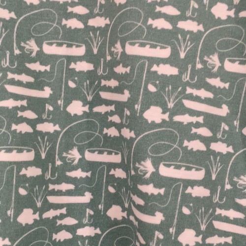 Lila & Hayes Boys Sz 8 Jack Pajama Set-Gone Fishing Henley Pajama Shirt & Pants - Picture 3 of 16