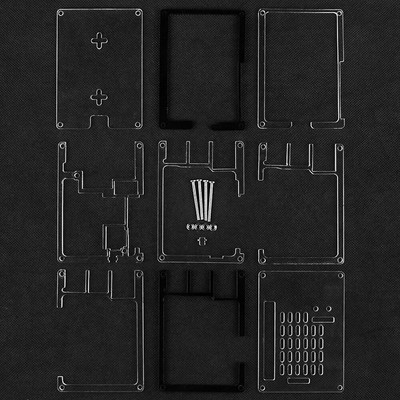 9 Schichten Acryl Case Praktische Schutzhülle Case für Raspberry Pi 5 4GB/8GB