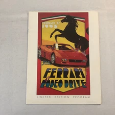 Ferrari at Rodeo Drive Event Program Brochure 1993