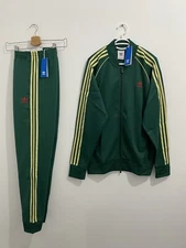 Adidas Originals Superstar Tracksuit Collegiate Green Powder Yellow Size 2XL