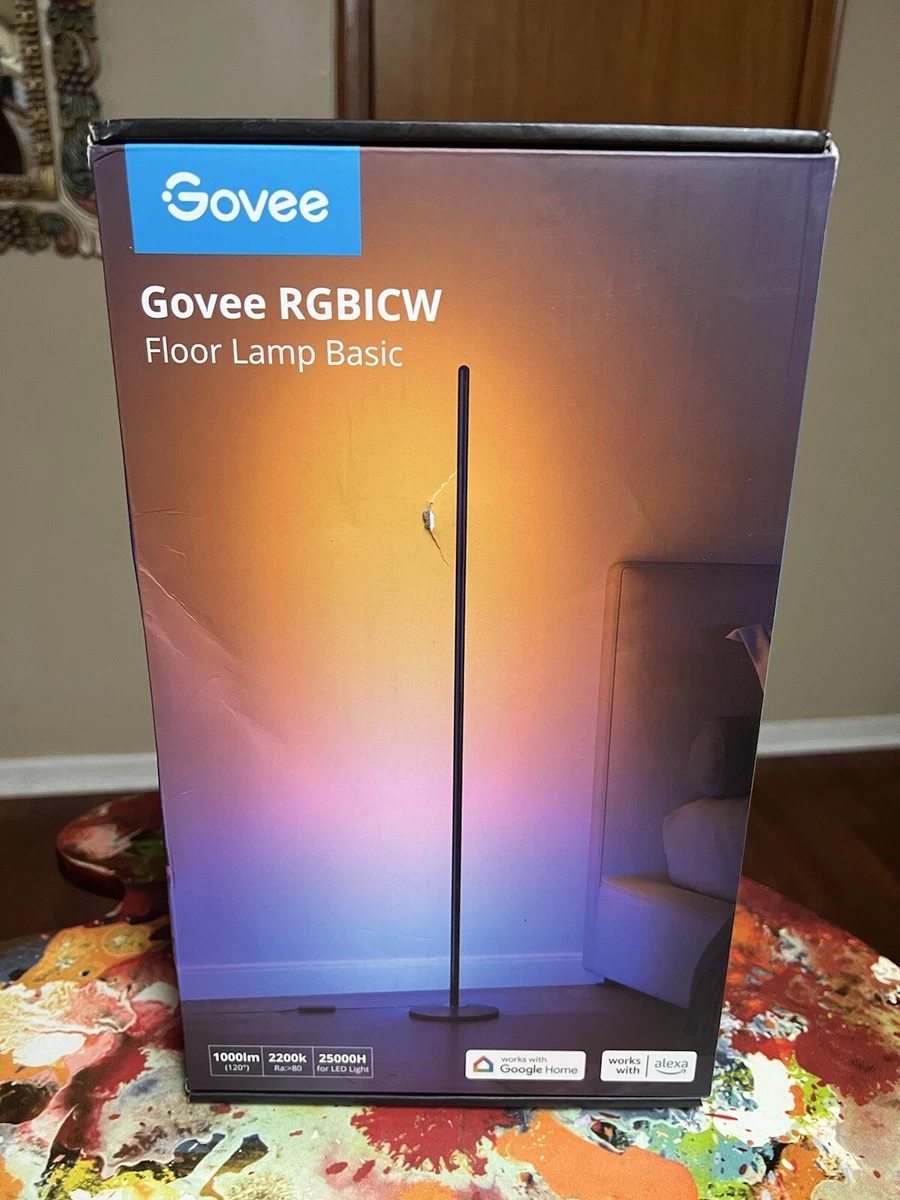 Govee RGBICW Smart Floor Lamp Basic Wifi Dimmable Google Home Alexa Compatible