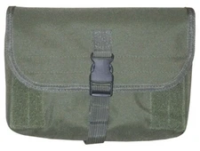 OD Green Tactical MOLLE Gas Mask Drum Box C Mag Magazine Pouch Add on Gear Buck
