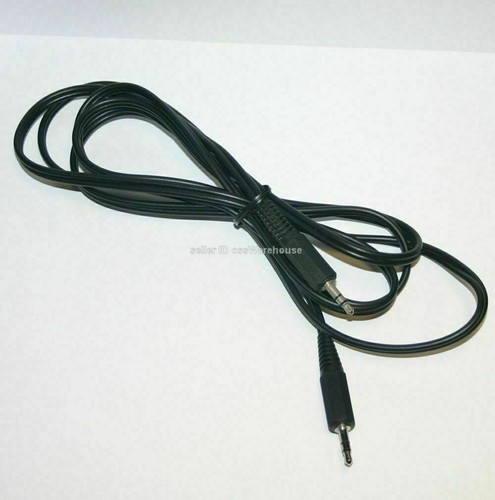 1/8 in. 3.5mm Stereo Audio Cable Cord Wire Black About 69 in. (5 ft. 9 in.) Long