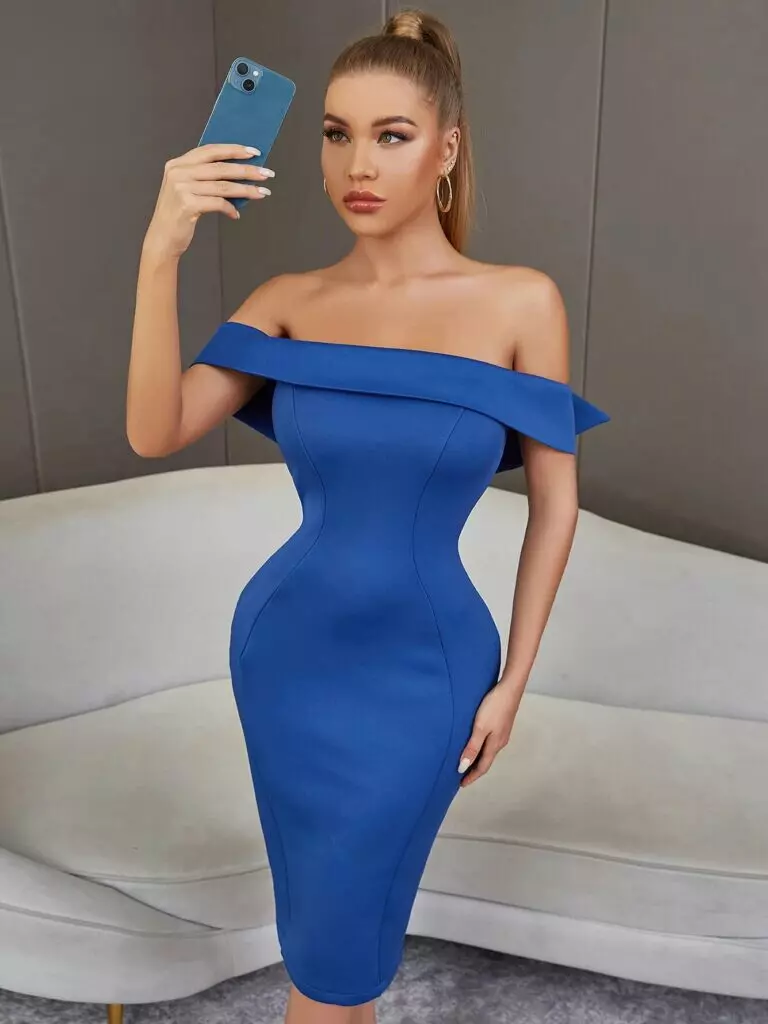 Draped evening hotsell dress