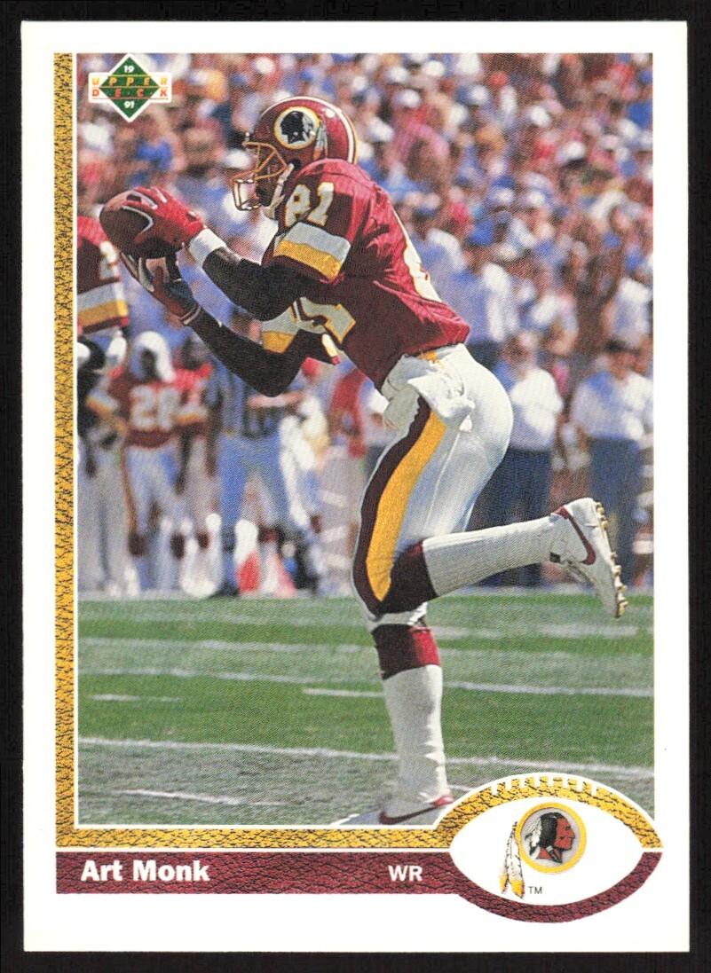 1991 Upper Deck Art Monk #123 Washington Redskins