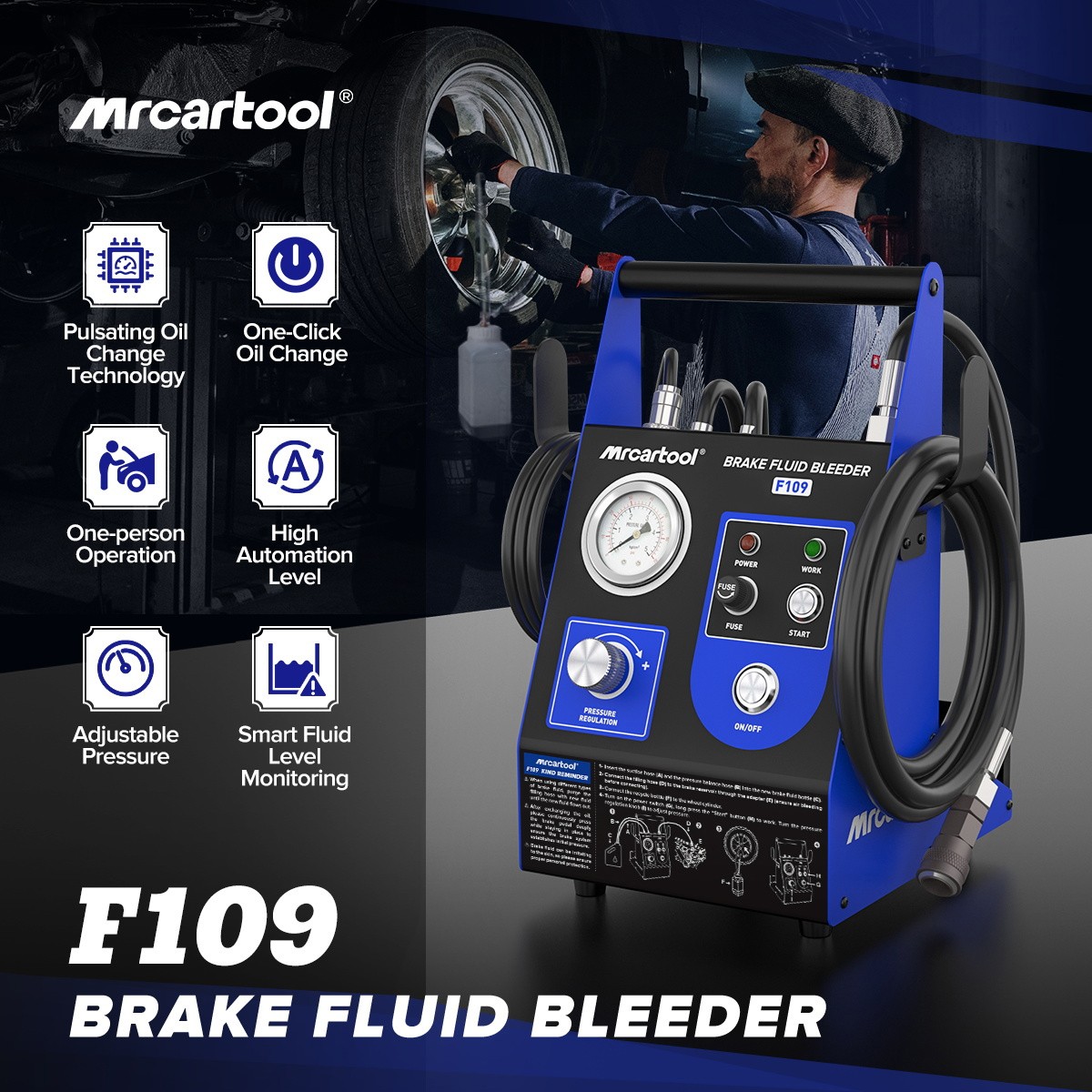 Automatic Brake Bleeder Kit Bleeding & Change Fluid For BMW Audi Ford ...