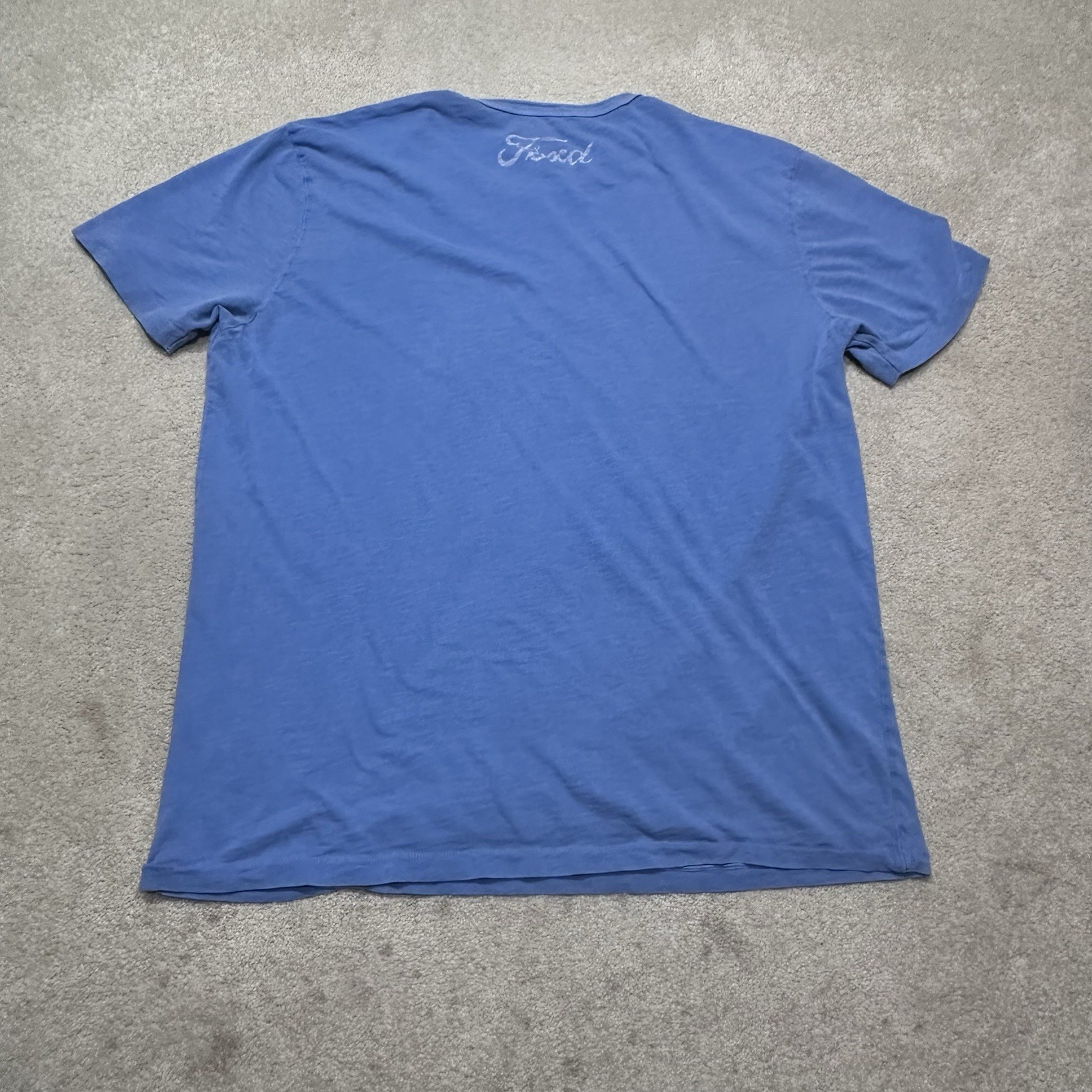 PONY T shirt uomo Ford Mustang Cobra grande blu made in USA