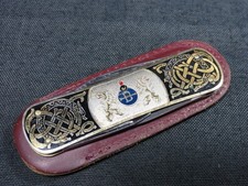 COUTEAU DE POCHE VINTAGE EKA SWEDEN GENTLEMAN DRAGON VIKING OR INOXYDABLE AVE...