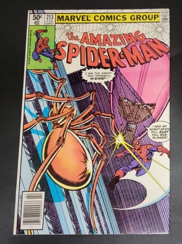 Amazing Spider-Man (1963) #213 Newsstand John Romita Jr. Wizard Cover VF