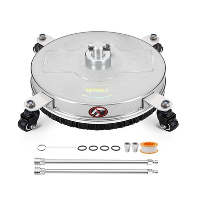 #ad 18quot; Pressure Washer Surface Cleaner with 4 Wheels Stainless Steel Power Pres... $138.80