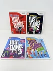 Just Dance Wii Bundle 1 2 3 Kids 4 Game Lot Complete Tested